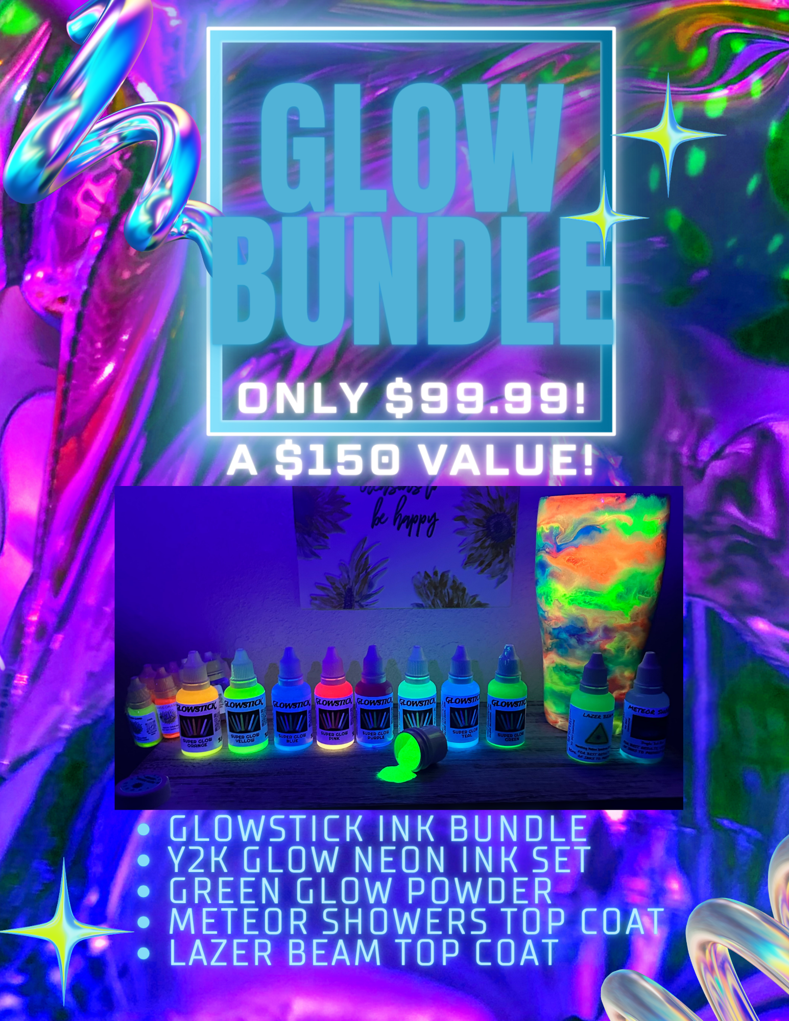 Mega Glow Bundle! Friday Only! Limited Quantity Sale!